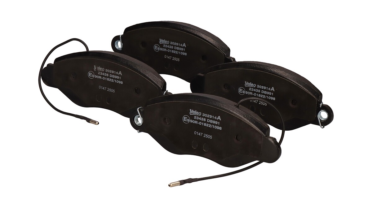 Jeu de 4 plaquettes de frein VALEO ref. 302914A